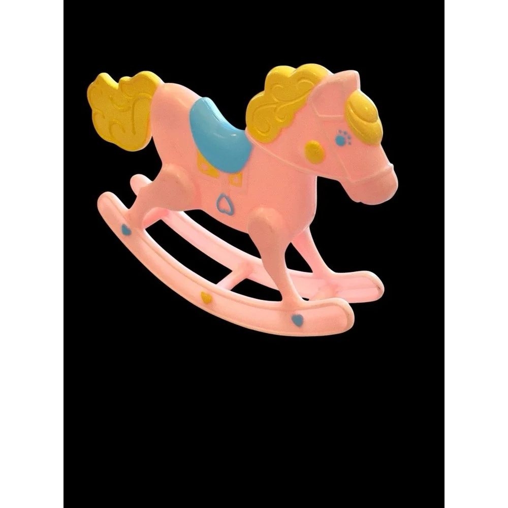 Barbie The Heart Family Nursery Room Rocking Horse Toy Vintage Mattel 1984